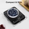 imageUltrean 2025 Version Food Scale LED Digital Kitchen Scale Weight Grams and Ounces for Baking Cooking and Meal Prep 6 Units with Tare Function 11lb Batteries IncludedCarbon Black