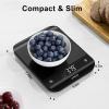 imageUltrean 2025 Version Food Scale LED Digital Kitchen Scale Weight Grams and Ounces for Baking Cooking and Meal Prep 6 Units with Tare Function 11lb Batteries IncludedBrushed Black