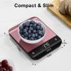 imageUltrean 2025 Version Food Scale LED Digital Kitchen Scale Weight Grams and Ounces for Baking Cooking and Meal Prep 6 Units with Tare Function 11lb Batteries IncludedRose Gold