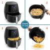 imageUltrean 58 Quart Air Fryer Electric Hot Air Fryers Oilless Cooker with 10 Presets Digital LCD Touch Screen Nonstick Basket 1700W UL Listed