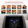 imageUltrean 58 Quart Air Fryer Electric Hot Air Fryers Oilless Cooker with 10 Presets Digital LCD Touch Screen Nonstick Basket 1700W UL Listed