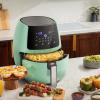 imageUltrean 58 Quart Air Fryer Large Family Size Electric Hot Air Fryers Oilless Cooker with 10 Presets Digital LCD Touch Screen Nonstick Basket 1700W UL Listed Green