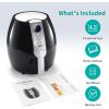 imageUltrean Air Fryer 42 Quart Electric Hot Airfryer Oven Oilless Cooker for Quick Easy Meals Nonstick Frying Pot UL Certified1500w BlackBlack
