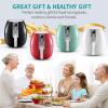 imageUltrean Air Fryer 42 Quart Electric Hot Airfryer Oven Oilless Cooker for Quick Easy Meals Nonstick Frying Pot UL Certified1500w BlackBlue