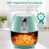 imageUltrean Air Fryer 42 Quart Electric Hot Airfryer Oven Oilless Cooker for Quick Easy Meals Nonstick Frying Pot UL Certified1500w BlueBlue
