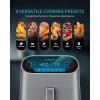 imageUltrean Air Fryer 9 Quart 6in1 Electric Hot XL Airfryer Oven Oilless Cooker Large Family Size LCD Touch Control Panel and Nonstick Basket ETL Certified 1750W