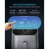 imageUltrean Air Fryer 9 Quart 6in1 Electric Hot XL Airfryer Oven Oilless Cooker Large Family Size LCD Touch Control Panel and Nonstick Basket ETL Certified 1750W