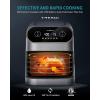 imageUltrean Air Fryer 9 Quart 6in1 Electric Hot XL Airfryer Oven Oilless Cooker Large Family Size LCD Touch Control Panel and Nonstick Basket ETL Certified 1750W