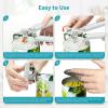 imageUltrean Manual Can Opener Bottle Opener Heavy Duty Stainless Steel Smooth Edge Manual Hand Held Can Opener With Soft Touch Handle Rust Proof Oversized Handheld Easy Turn Knob BlackMint Green
