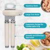 imageUltrean Manual Can Opener Bottle Opener Heavy Duty Stainless Steel Smooth Edge Manual Hand Held Can Opener With Soft Touch Handle Rust Proof Oversized Handheld Easy Turn Knob Blackapricot yellow