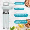 imageUltrean Manual Can Opener Bottle Opener Heavy Duty Stainless Steel Smooth Edge Manual Hand Held Can Opener With Soft Touch Handle Rust Proof Oversized Handheld Easy Turn Knob BlackMint Green