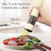 imageUltrean Pepper Grinder Rechargeable Salt and Pepper Grinder with 6 Adjustable Coarseness LED Light OneHand Automatic Operation BlackCream