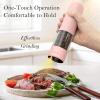 imageUltrean Pepper Grinder Rechargeable Salt and Pepper Grinder with 6 Adjustable Coarseness LED Light OneHand Automatic Operation BlackPink