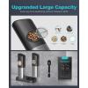 imageUltrean Salt and Pepper Grinder Set ampamp Manual Can Opener