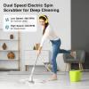 imageUltrean Spin Brush Cordless Electric Spin Scrubber with 4 Replaceable Brush Heads Adjustable Extension Handle 2 Speed Shower Scrubber for Cleaning Bathroom Tile Floor TubSnow White