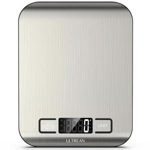 imageUltrean Food Scale Digital Kitchen Scale Weight Grams and Ounces for Baking Cooking and Meal Prep 6 Units with Tare Function 11lb Batteries IncludedLarge