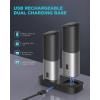 imageUltrean Gravity Rechargeable Electric Salt and Pepper Grinder Set ampamp Meat Thermometer