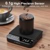 imageUltrean Mini Coffee Scale with Timer Rechargeable Espresso Scale 2kg01g Accurate Scale for Espresso and PourOver Coffee Portable Digital Kitchen Scale with 3 Brewing Modes