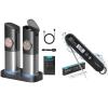 imageUltrean Gravity Rechargeable Electric Salt and Pepper Grinder Set ampamp Meat Thermometer