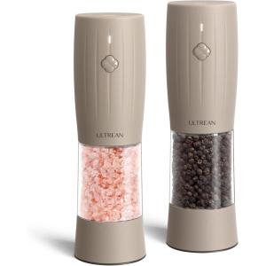 imageUltrean Electric Salt and Pepper Grinder Set with Striped