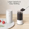 imageUltrean Electric Salt and Pepper Grinder Set Rechargeable Salt and Pepper Shakers 6 Adjustable Coarseness LED Light Kitchen Gadget ampamp Housewarming Gift Black ampamp White1Black  White