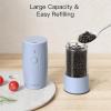 imageUltrean Electric Salt and Pepper Grinder Set Rechargeable Salt and Pepper Shakers 6 Adjustable Coarseness LED Light Kitchen Gadget ampamp Housewarming Gift Black ampamp White8SkyBlue