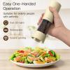 imageUltrean Electric Salt and Pepper Grinder Set Rechargeable Salt and Pepper Shakers 6 Adjustable Coarseness LED Light Kitchen Gadget ampamp Housewarming Gift Black ampamp White6Cream