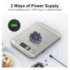 imageUltrean Smart Food Kitchen Scale with Nutritional Calculator Free APP for Calorie amp Macro Tracking AI Powered Goal Progress Digital Calorie Scale for Weight Loss Stainless Steel 22lbLargeDigital