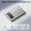imageUltrean Smart Food Kitchen Scale with Nutritional Calculator Free APP for Calorie amp Macro Tracking AI Powered Goal Progress Digital Calorie Scale for Weight Loss Stainless Steel 22lbXLargeAI Power