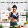 imageUltrean Smart Food Kitchen Scale with Nutritional Calculator Free APP for Calorie amp Macro Tracking AI Powered Goal Progress Digital Calorie Scale for Weight Loss Stainless Steel 22lbLargeSmart