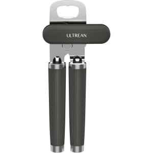 imageUltrean Manual Can Opener Bottle Opener Thickened HeavyDuty Stainless Steel Construction Durable and Built to Last Smooth Edge Ergonomic Handles Rust Resistant Oversized EasyTurn KnobBlackGray